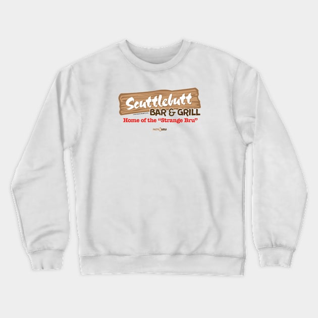 Scuttlebutt Bar and Grill - Thunder In Paradise Crewneck Sweatshirt by RetroWDW